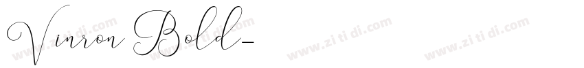 Vinron Bold字体转换